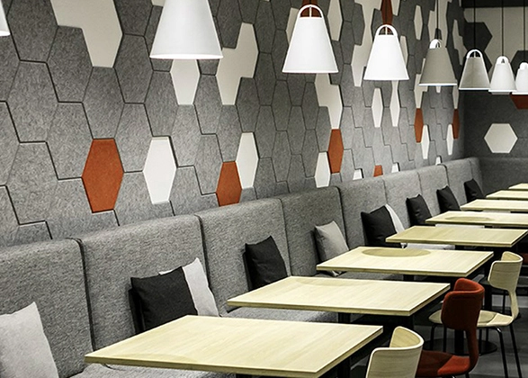 Acoustic Sound Absorbing Panels for Restaurants